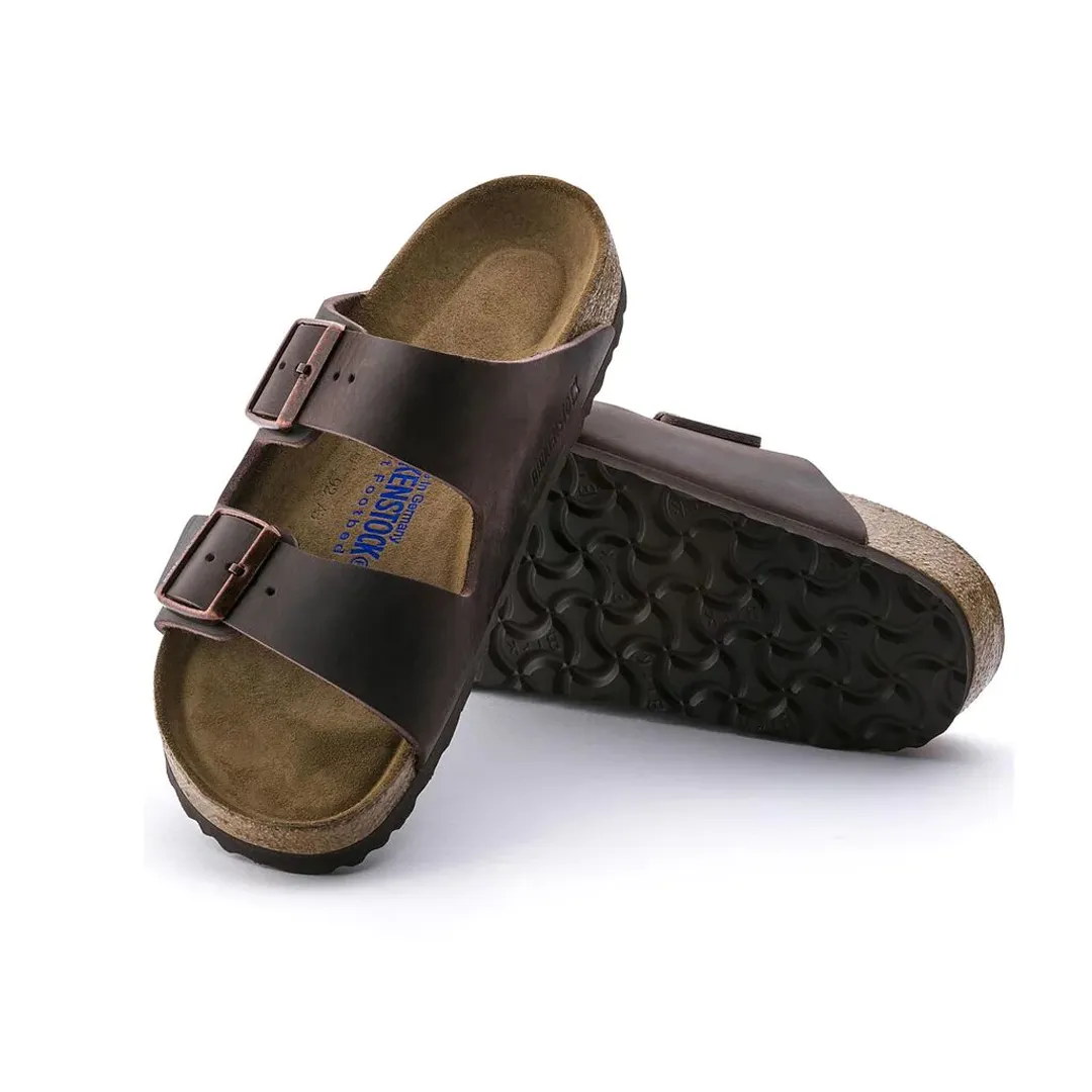 ARIZONA SOFT FOOTBED OILED LEATHER - HABANA