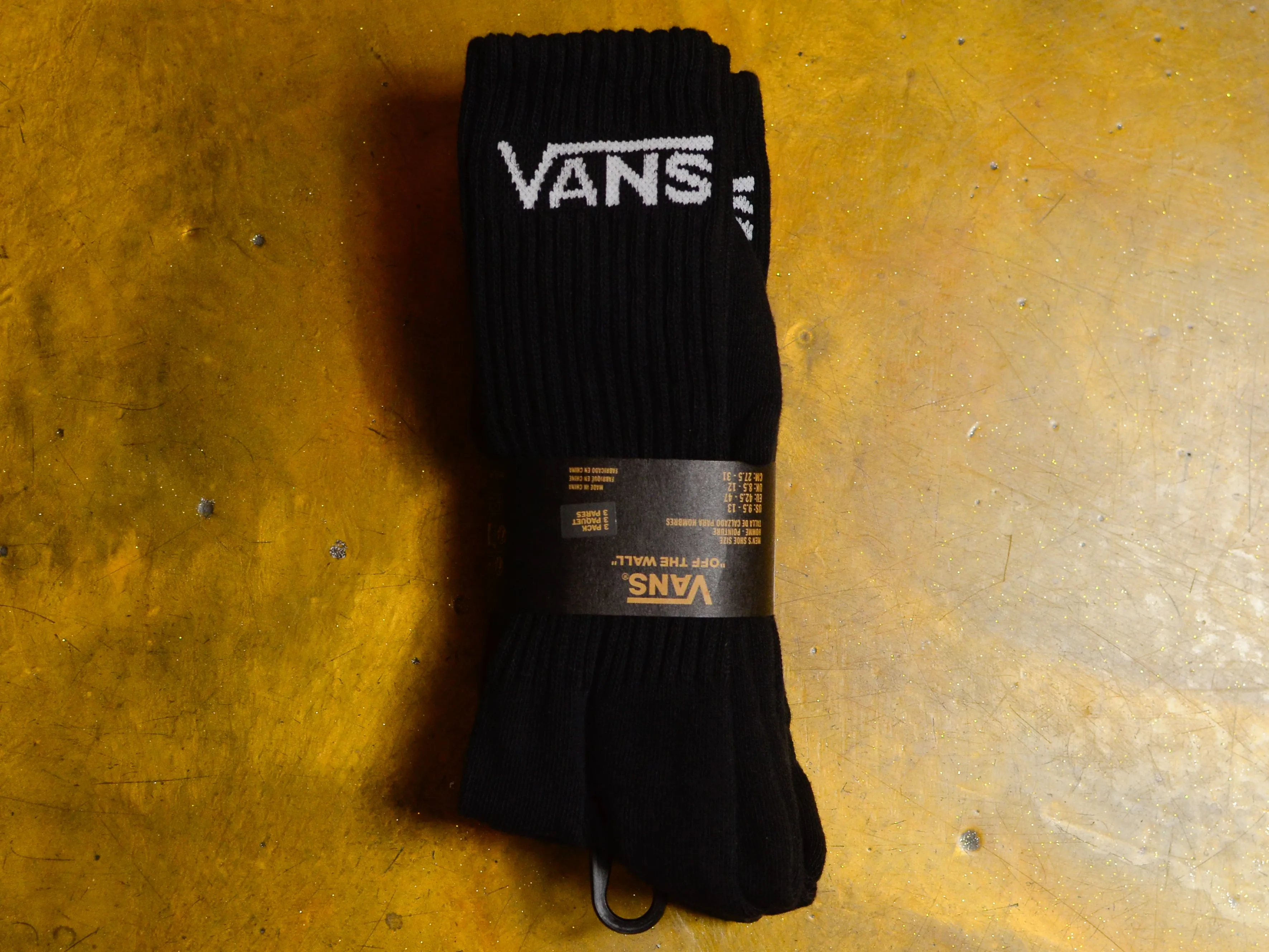 Classic Crew Sock 3pk - Black
