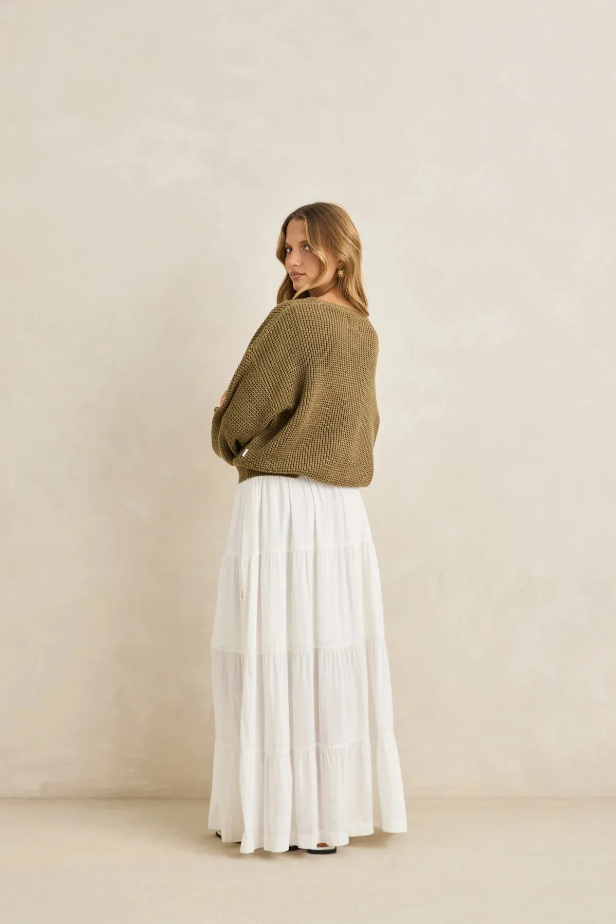 Classic Knit Jumper Olive
