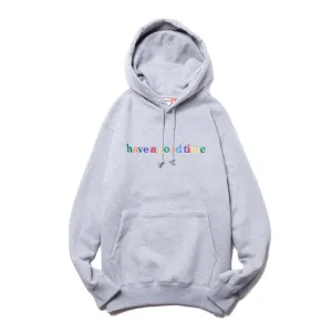 Colorful Side Logo Pullover Hoodie