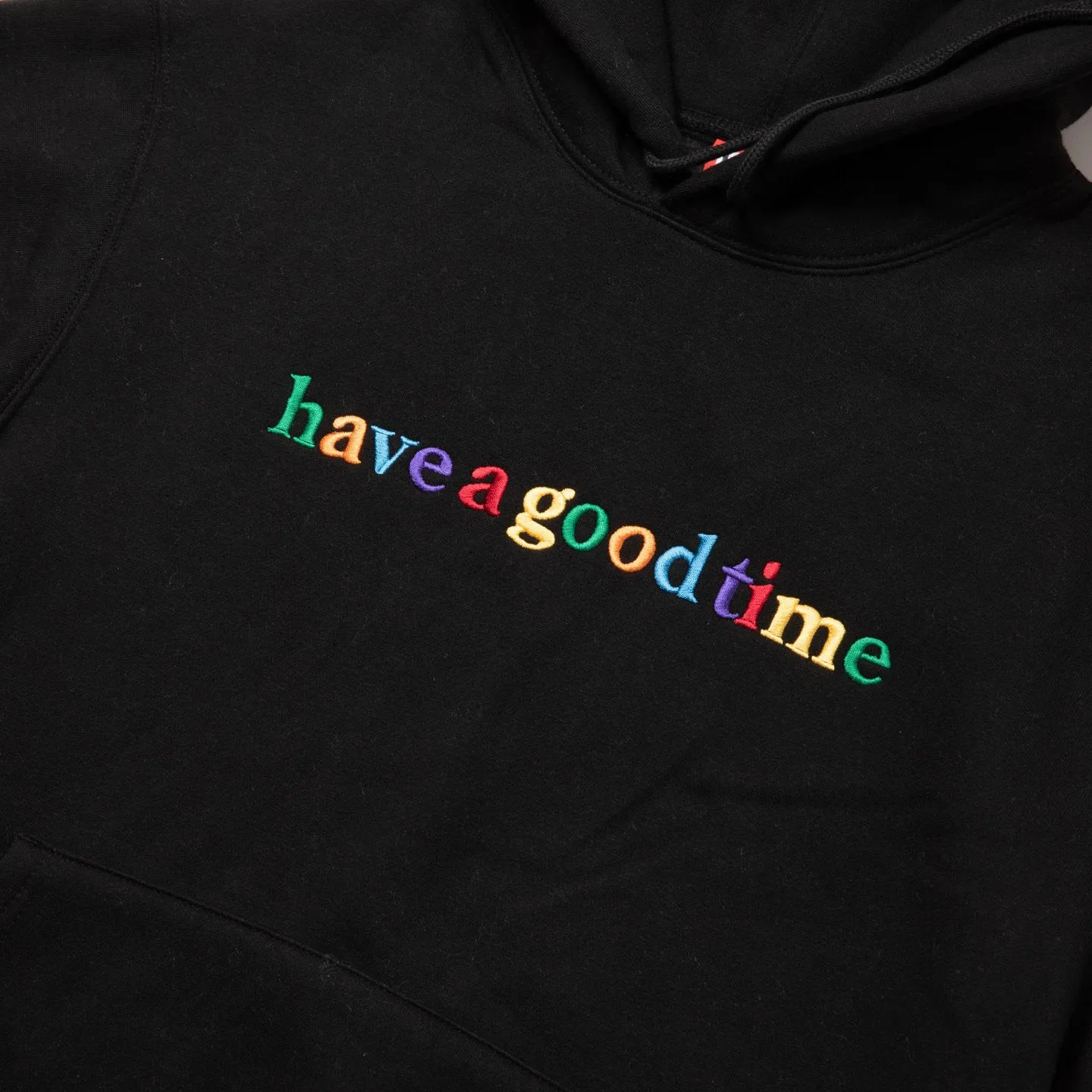 Colorful Side Logo Pullover Hoodie