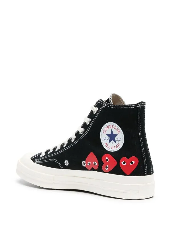 COMME DES GARCONS PLAY X CONVERSE Chuck 70 Multi Heart High Top