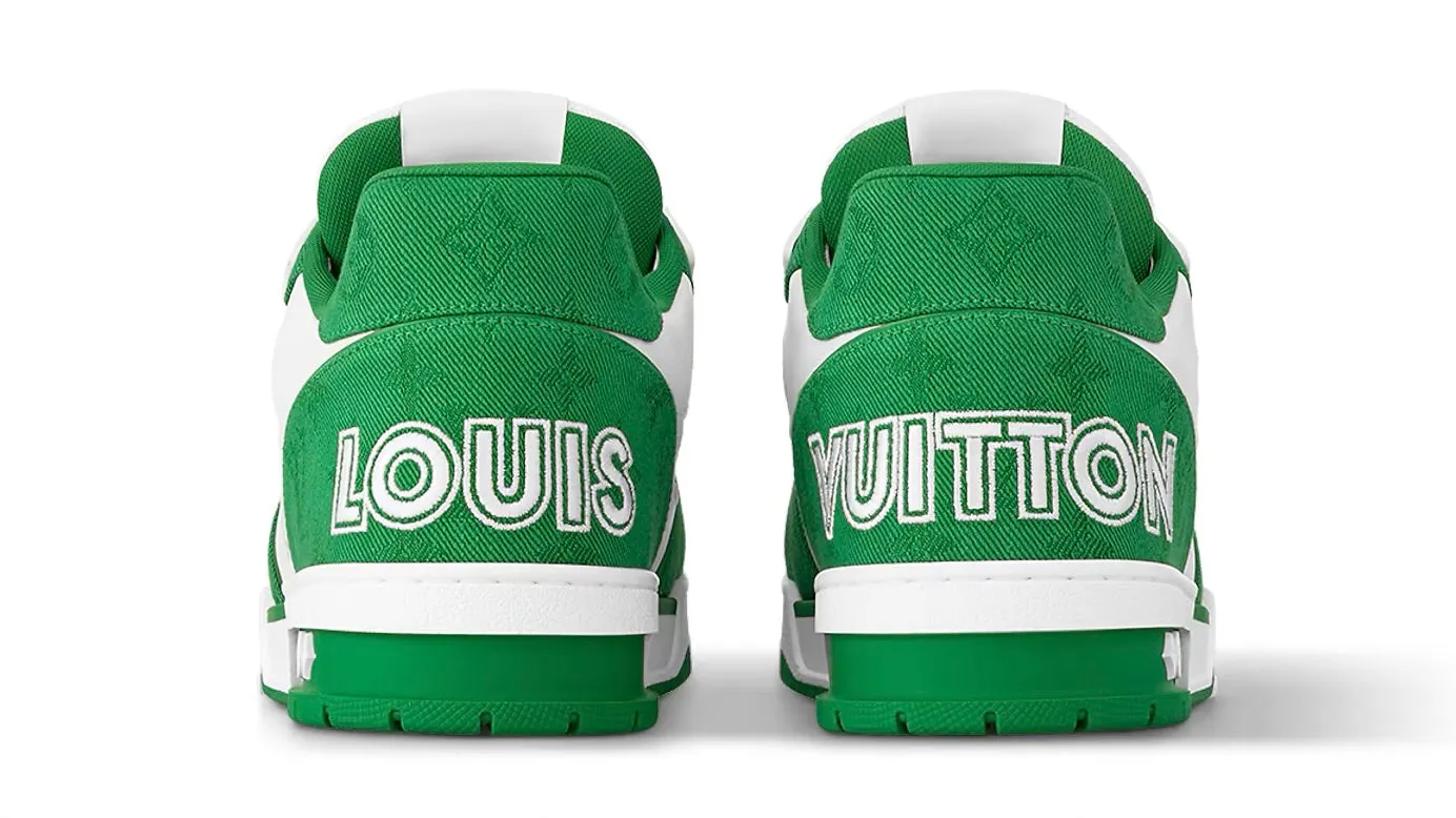 Louis Vuitton Trainer 'Green Monogram Denim'