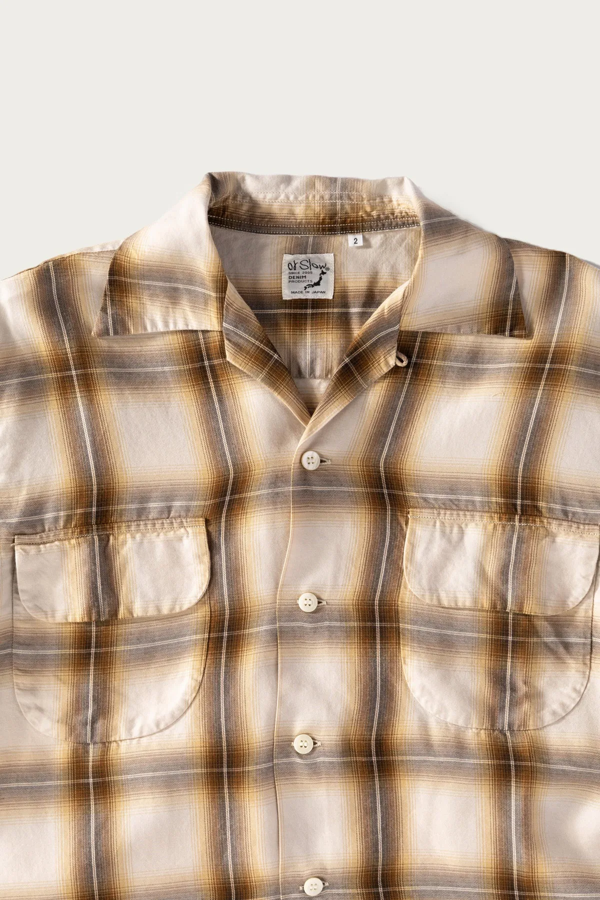 Ombre Check Shirt - Brown Check