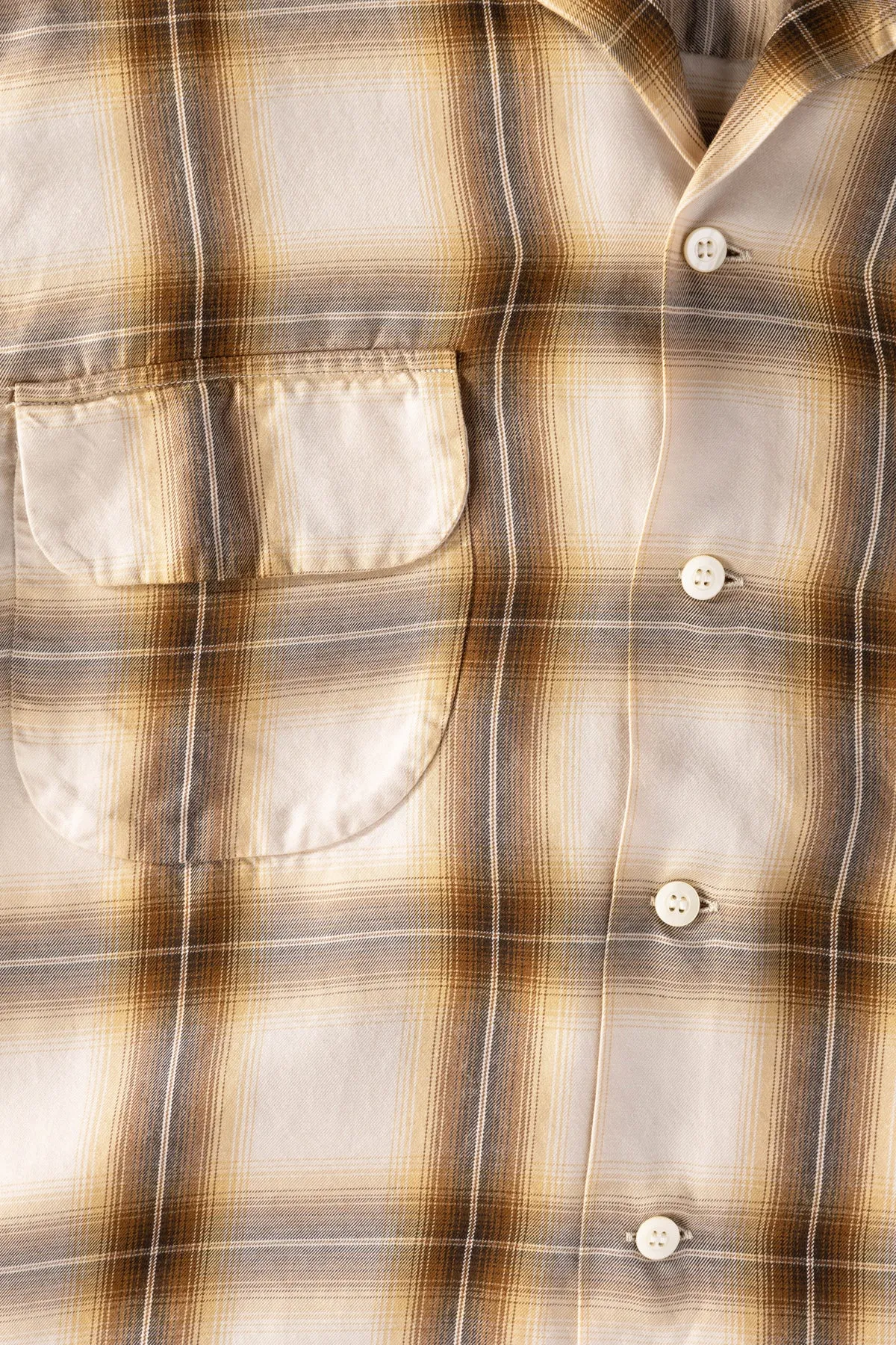 Ombre Check Shirt - Brown Check