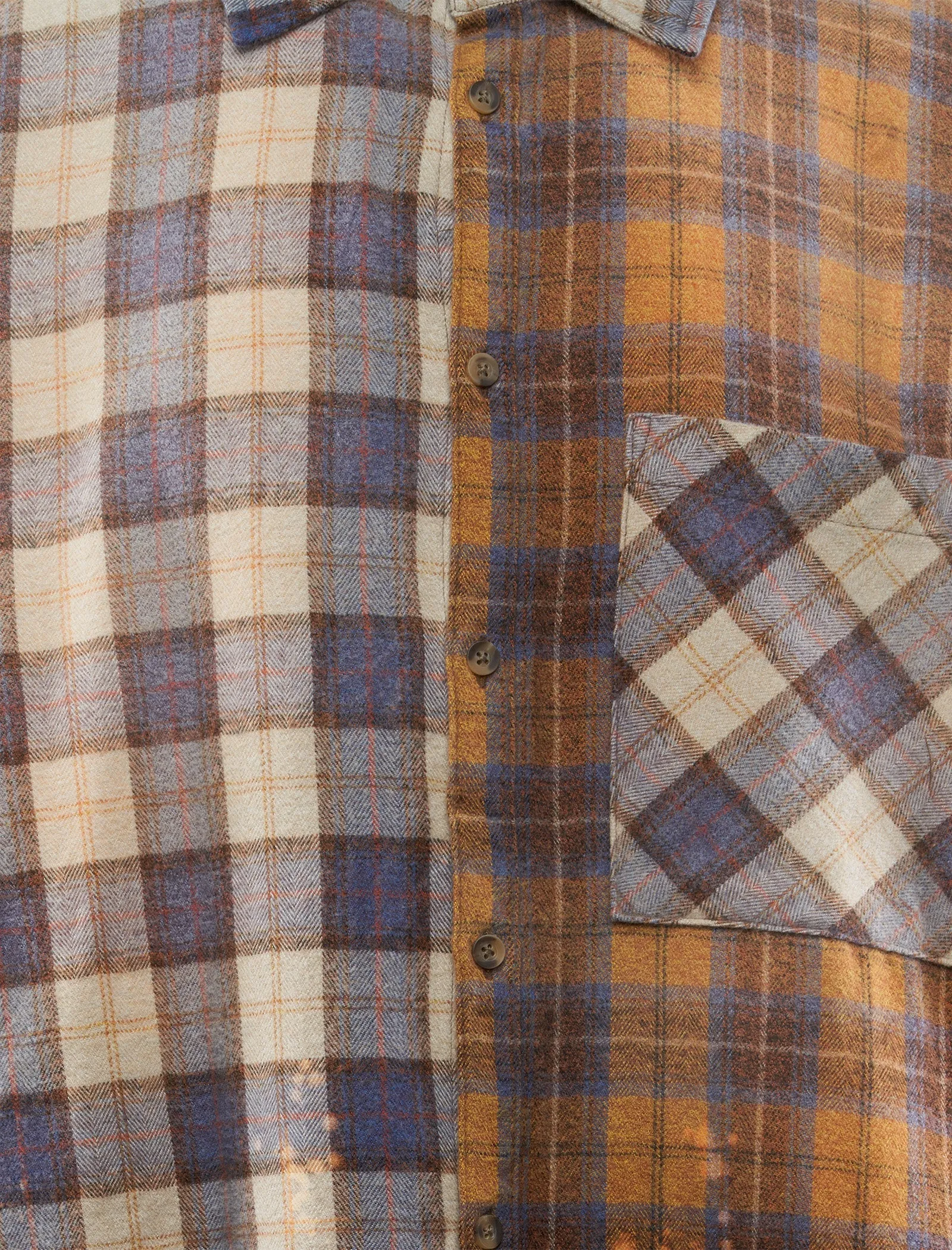 PATCHWORK FLANNEL SHIRT