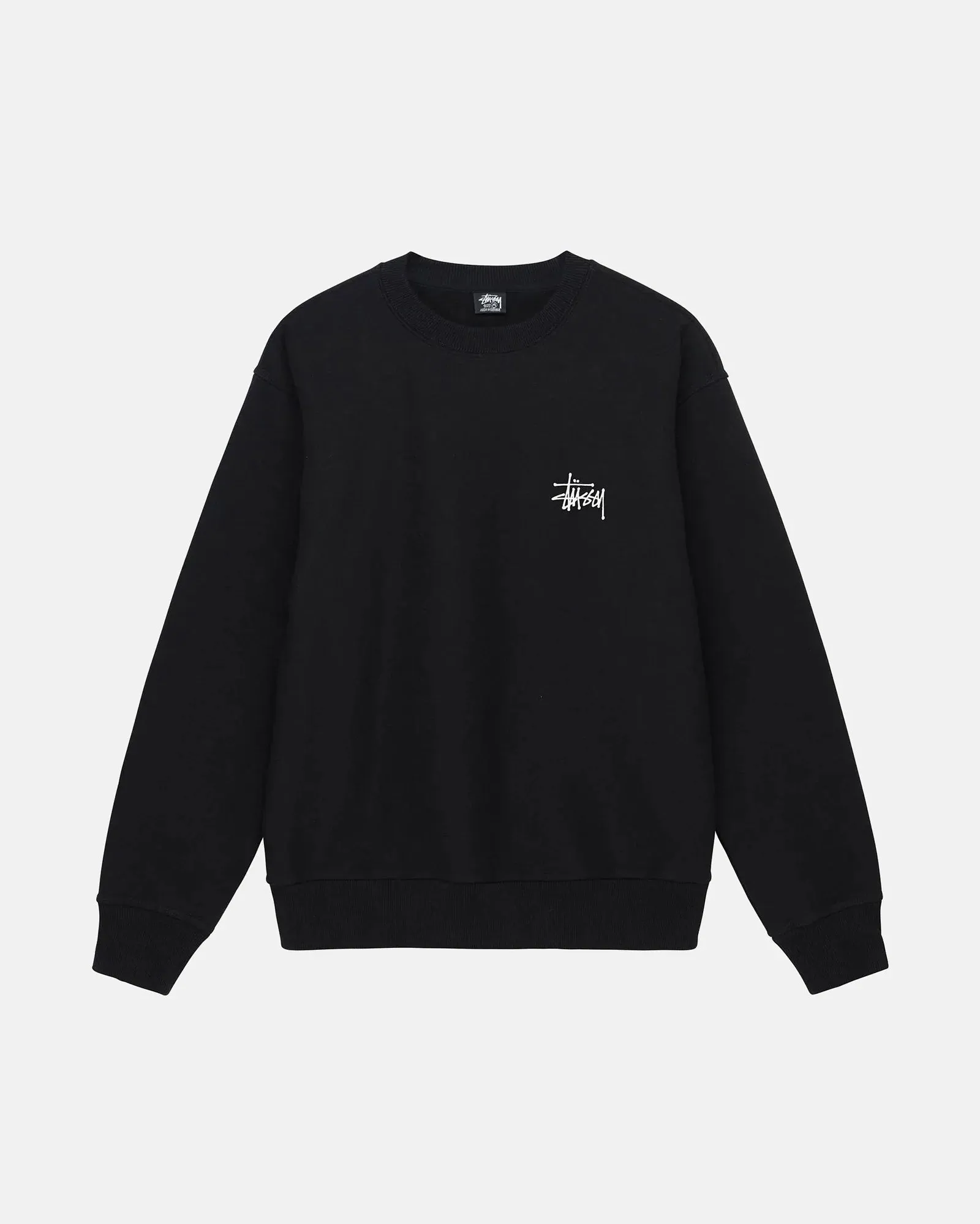 STUSSY BASIC CREWNECK HOODIE