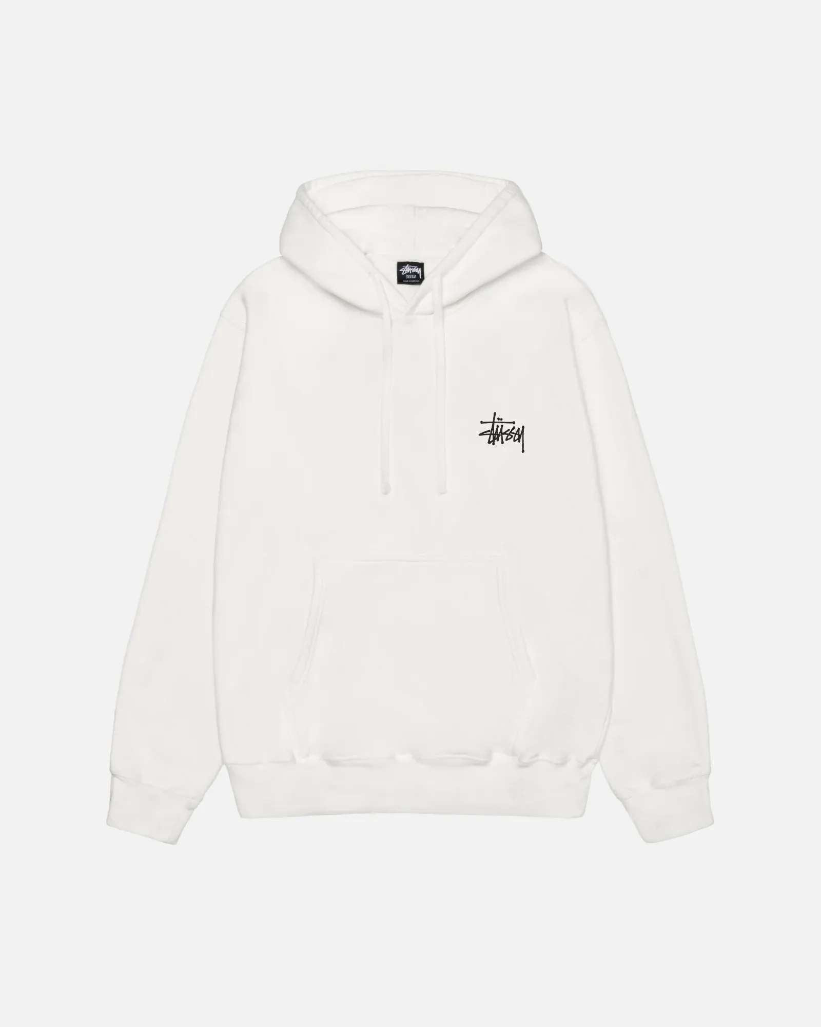 STUSSY BASIC HOODIE PIGMENT DYED