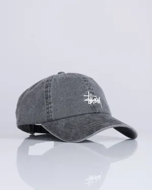 Stussy Basic Washed Low Pro Cap Charcoal 25