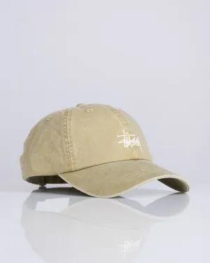 Stussy Basic Washed Low Pro Cap Faded Tan