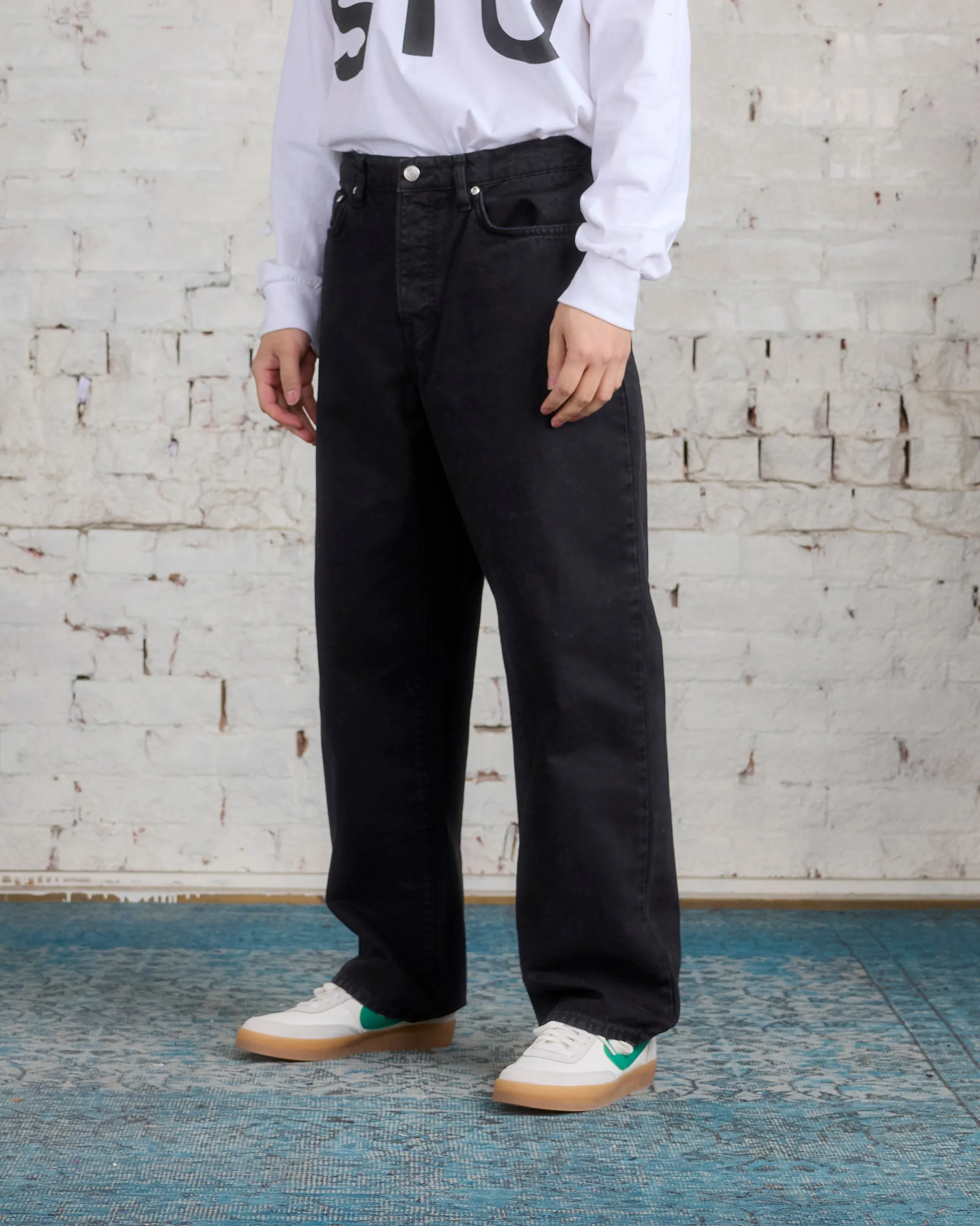 Stussy Big Ol' Jeans Washed Canvas Black