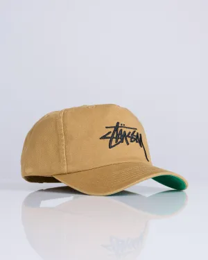 Stussy Big Stock Mid Depth Cap Tobacco