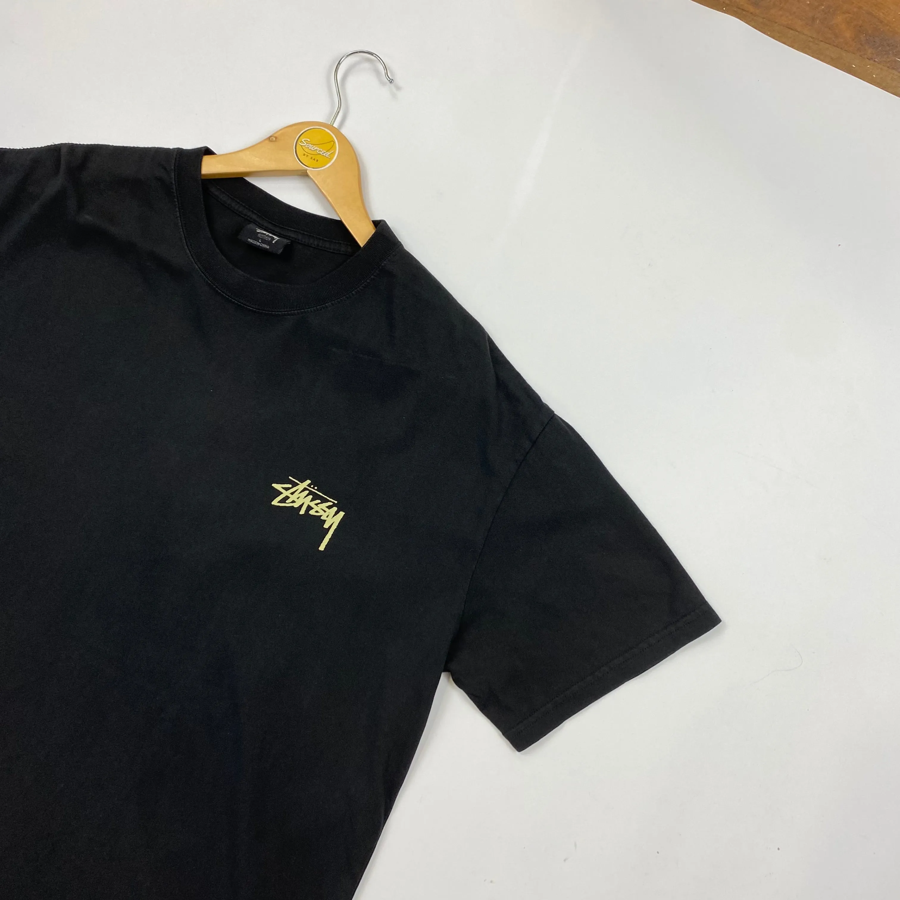 Stussy Black And Yellow S T-shirt