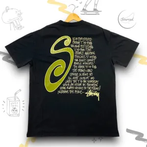Stussy Black And Yellow S T-shirt