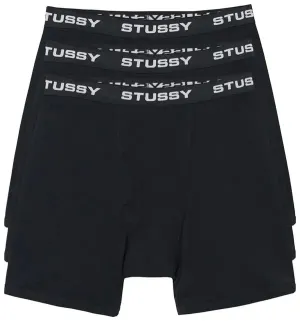 Stussy Boxer Briefs (3 Pack) Black
