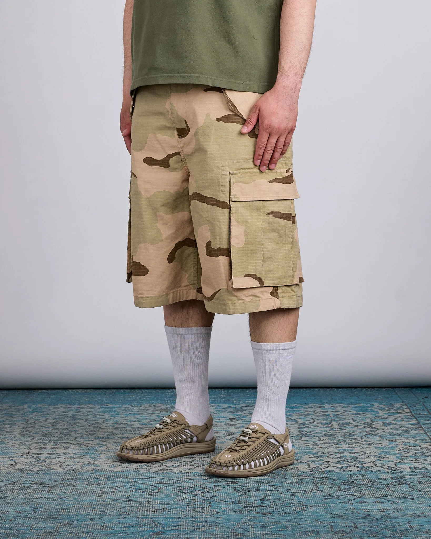 Stussy Cargo Short Ripstop Sand Camo