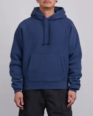 Stussy Fleece Raglan Hooded Sweatshirt Navy