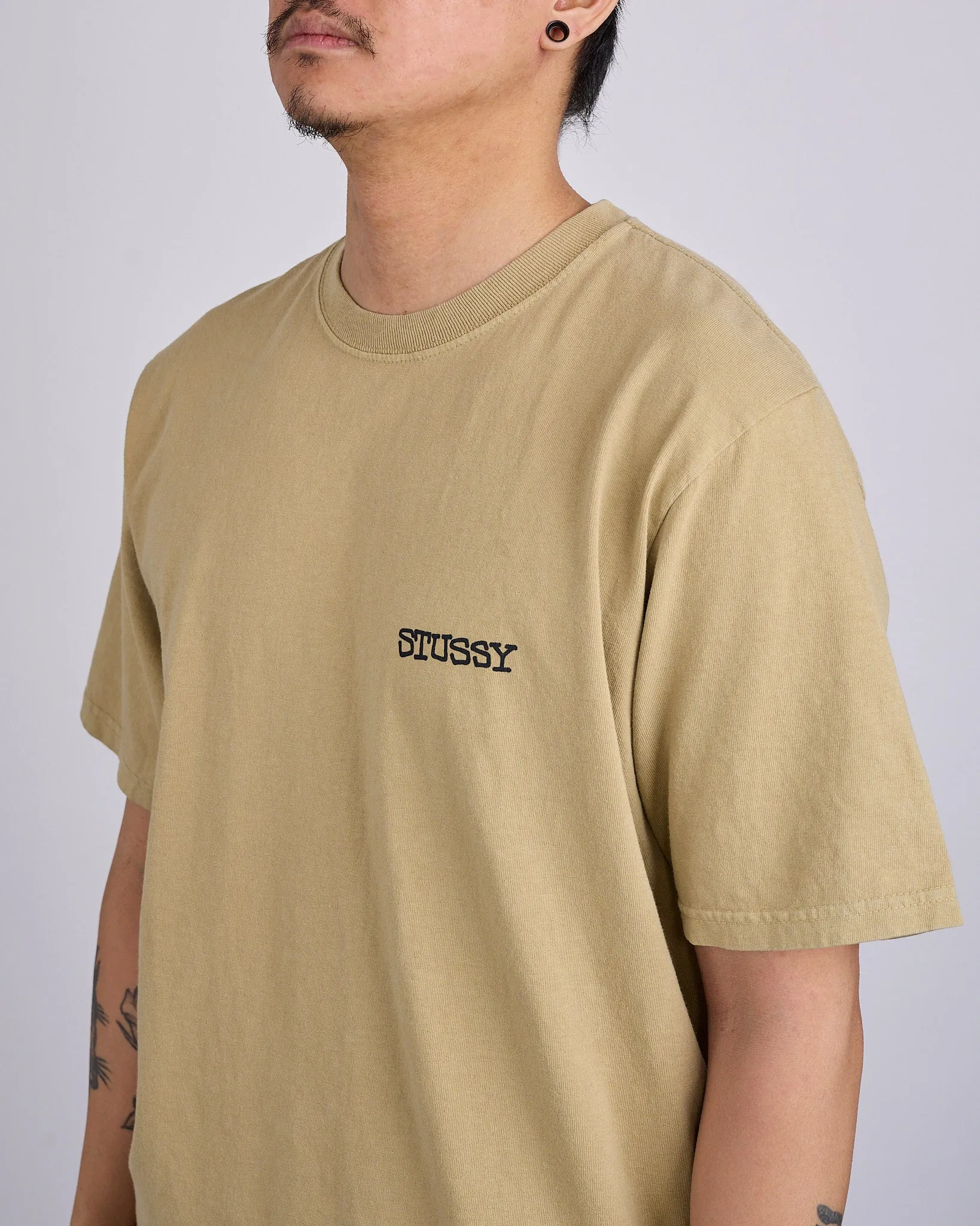 Stussy Jumbo Pigment Dyed T-Shirt Elm