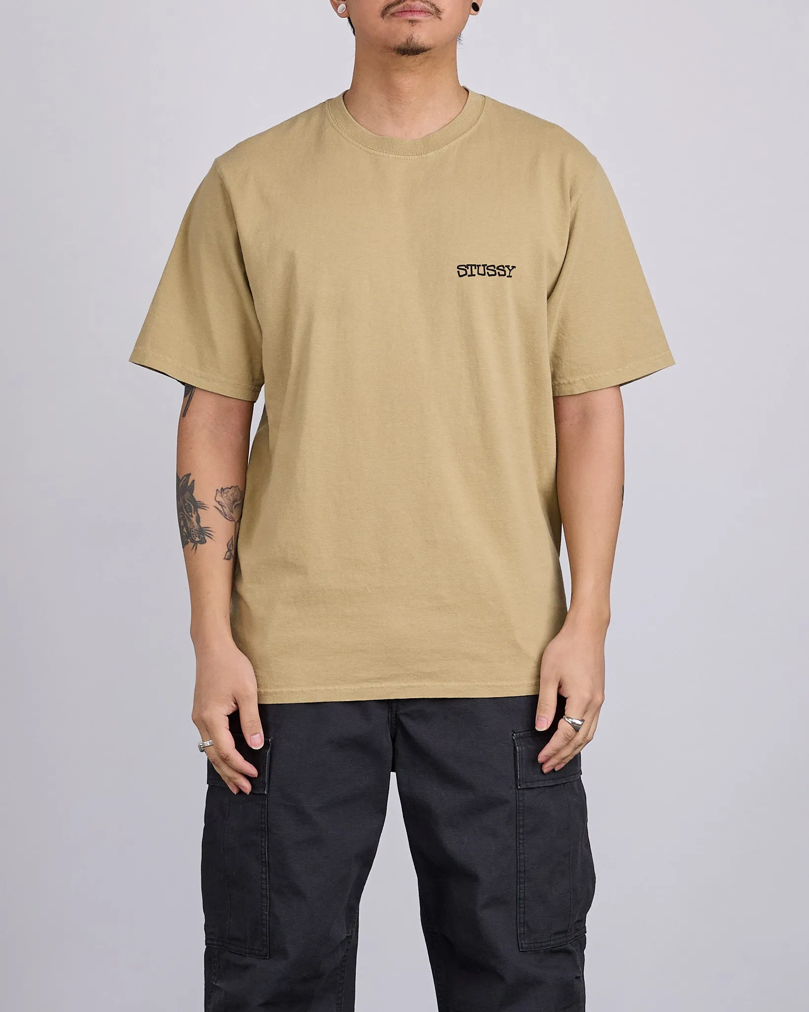 Stussy Jumbo Pigment Dyed T-Shirt Elm