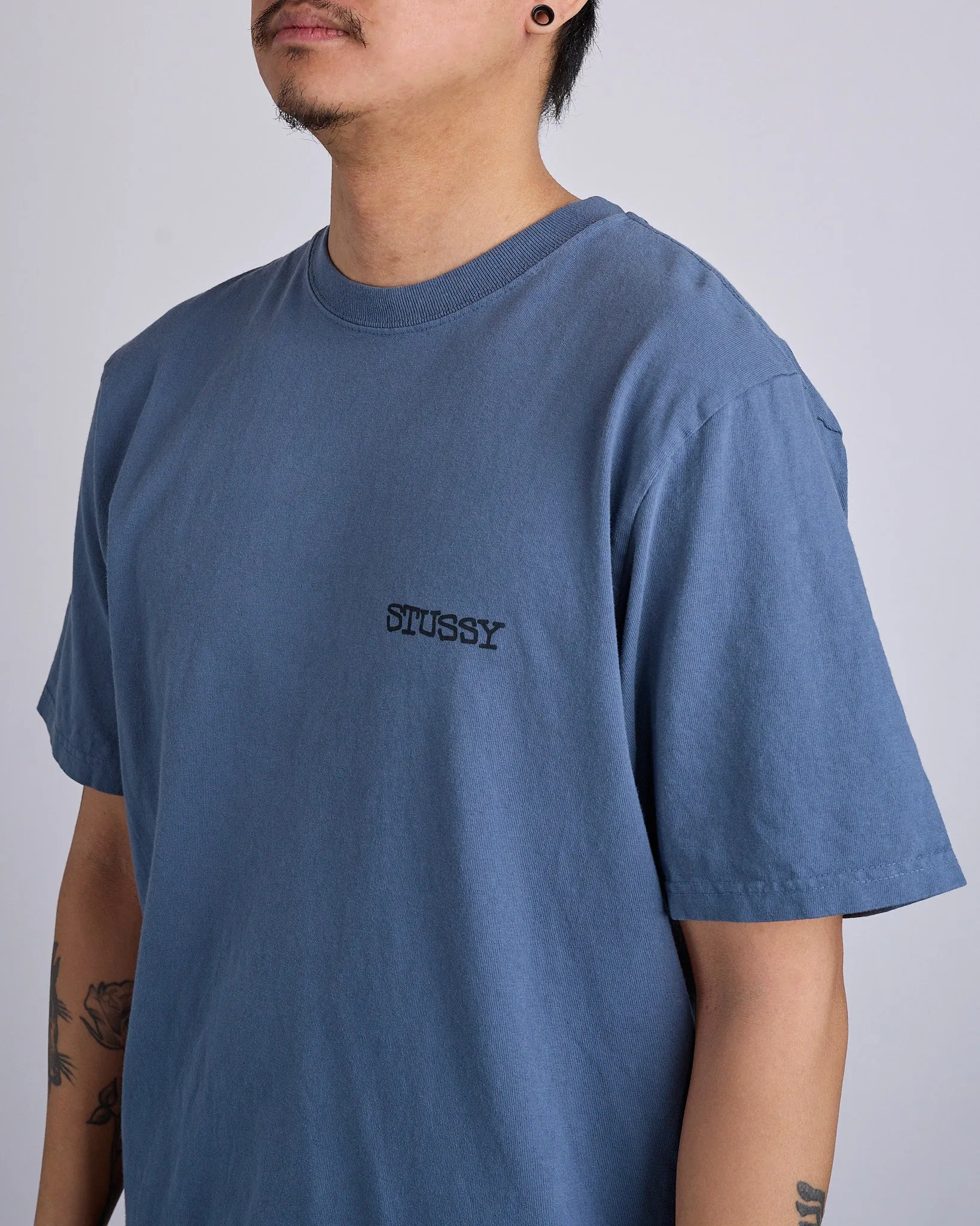 Stussy Jumbo Pigment Dyed T-Shirt Navy
