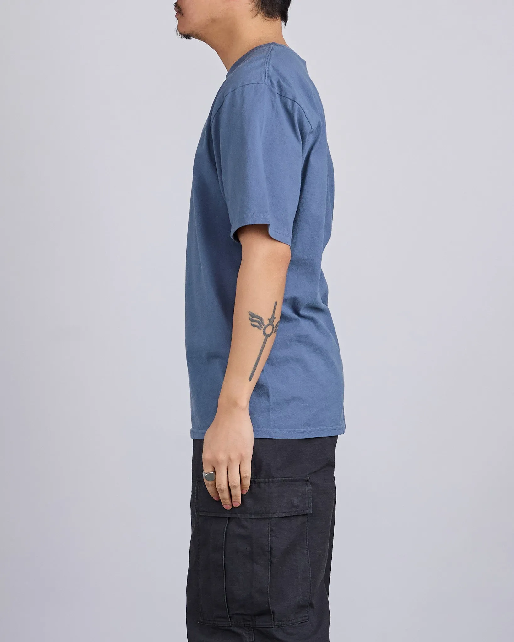 Stussy Jumbo Pigment Dyed T-Shirt Navy