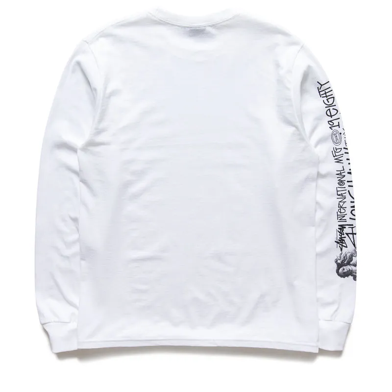 Stussy Long Haul L/S Tee - White