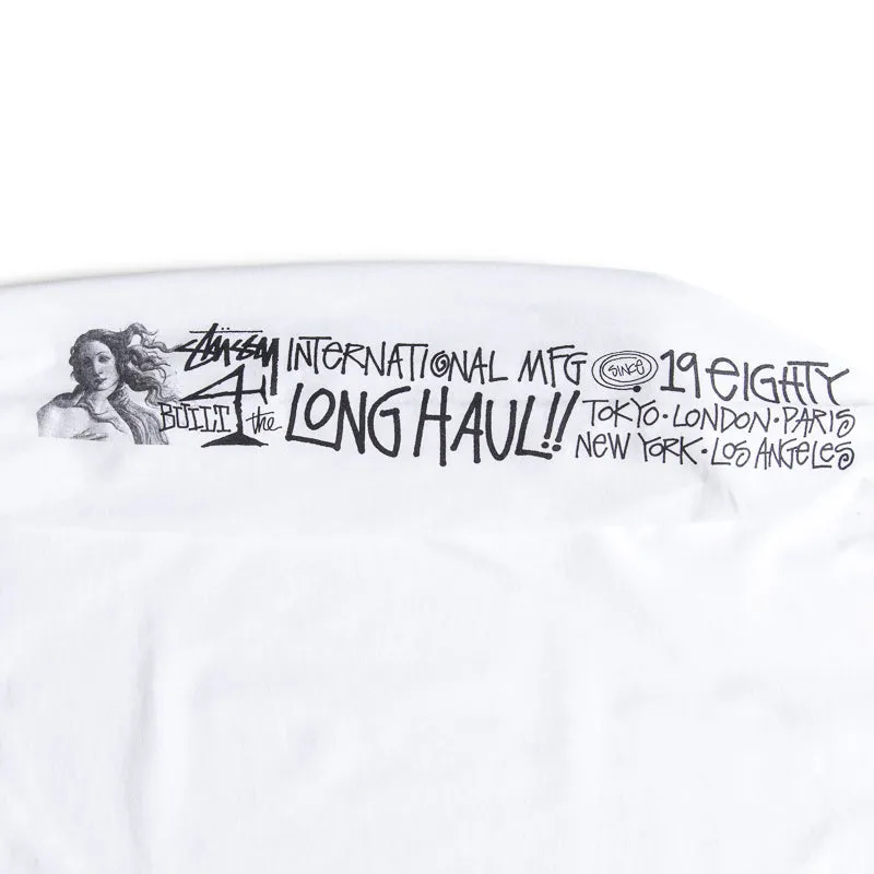 Stussy Long Haul L/S Tee - White