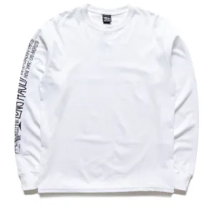 Stussy Long Haul L/S Tee - White