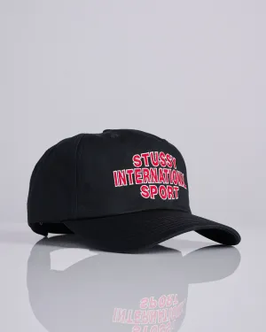 Stussy Mid Depth Int. Sport Strapback Cap Black