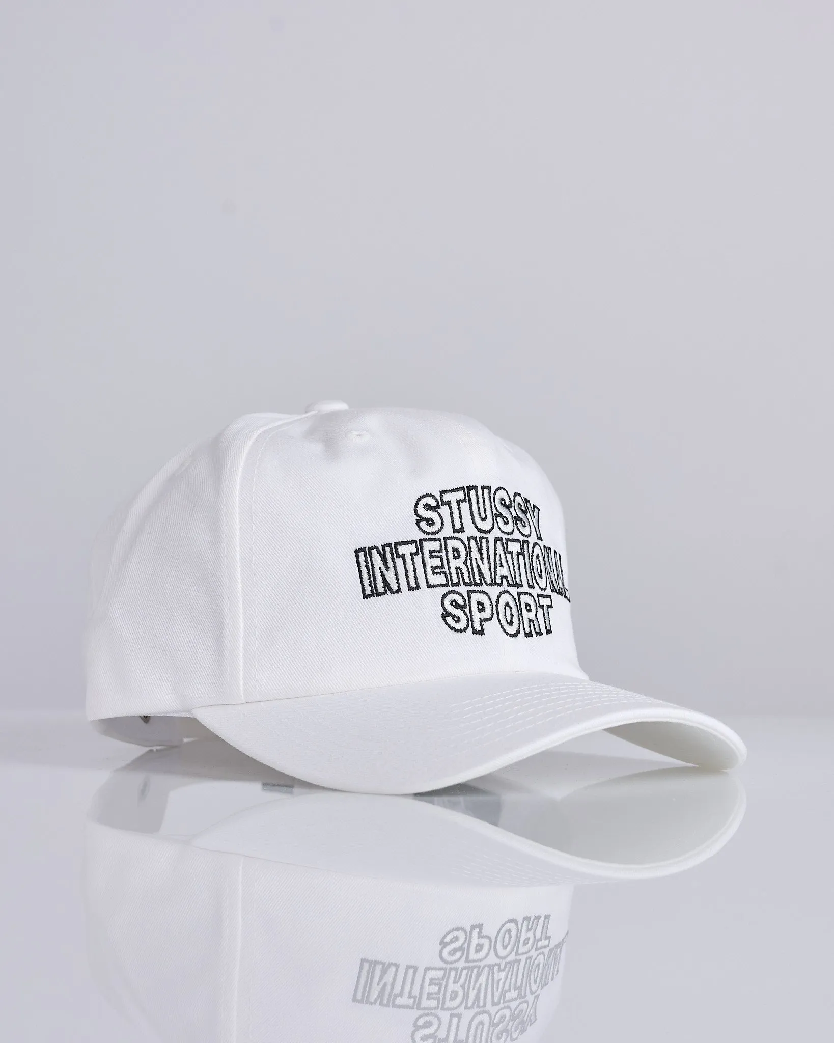 Stussy Mid Depth Int. Sport Strapback Cap White