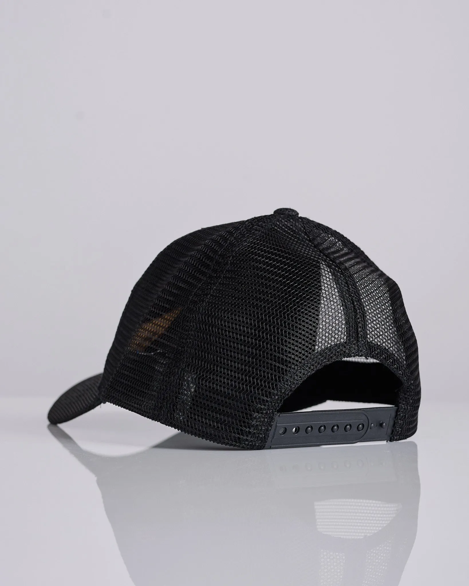 Stussy Mid Depth Sport Mesh Cap Black