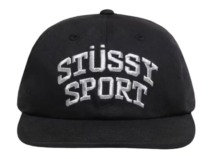Stussy Mid Depth Sport Snapback Black/Metallic