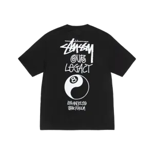 STUSSY Ol 8 Ball Yin Yang Pig. Dyed Black
