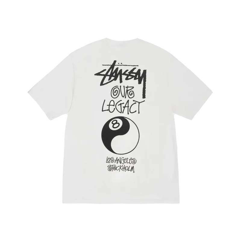 STUSSY Ol 8 Ball Yin Yang Pig. Dyed Natural