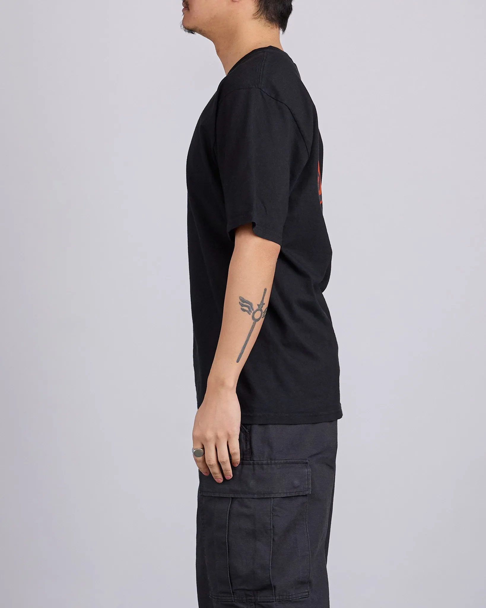 Stussy Pitstop Pigment Dyed T-Shirt Black
