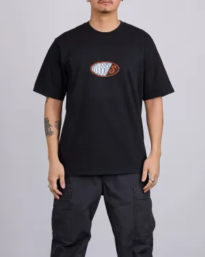 Stussy Pitstop Pigment Dyed T-Shirt Black