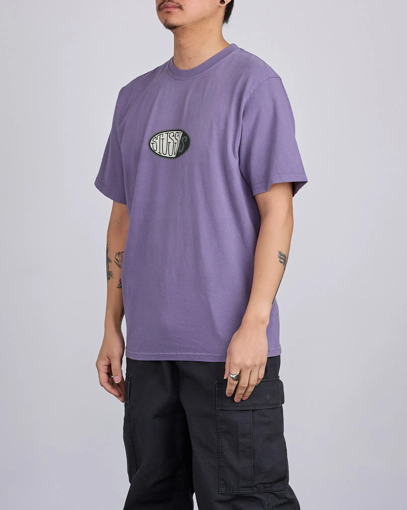 Stussy Pitstop Pigment Dyed T-Shirt Grape