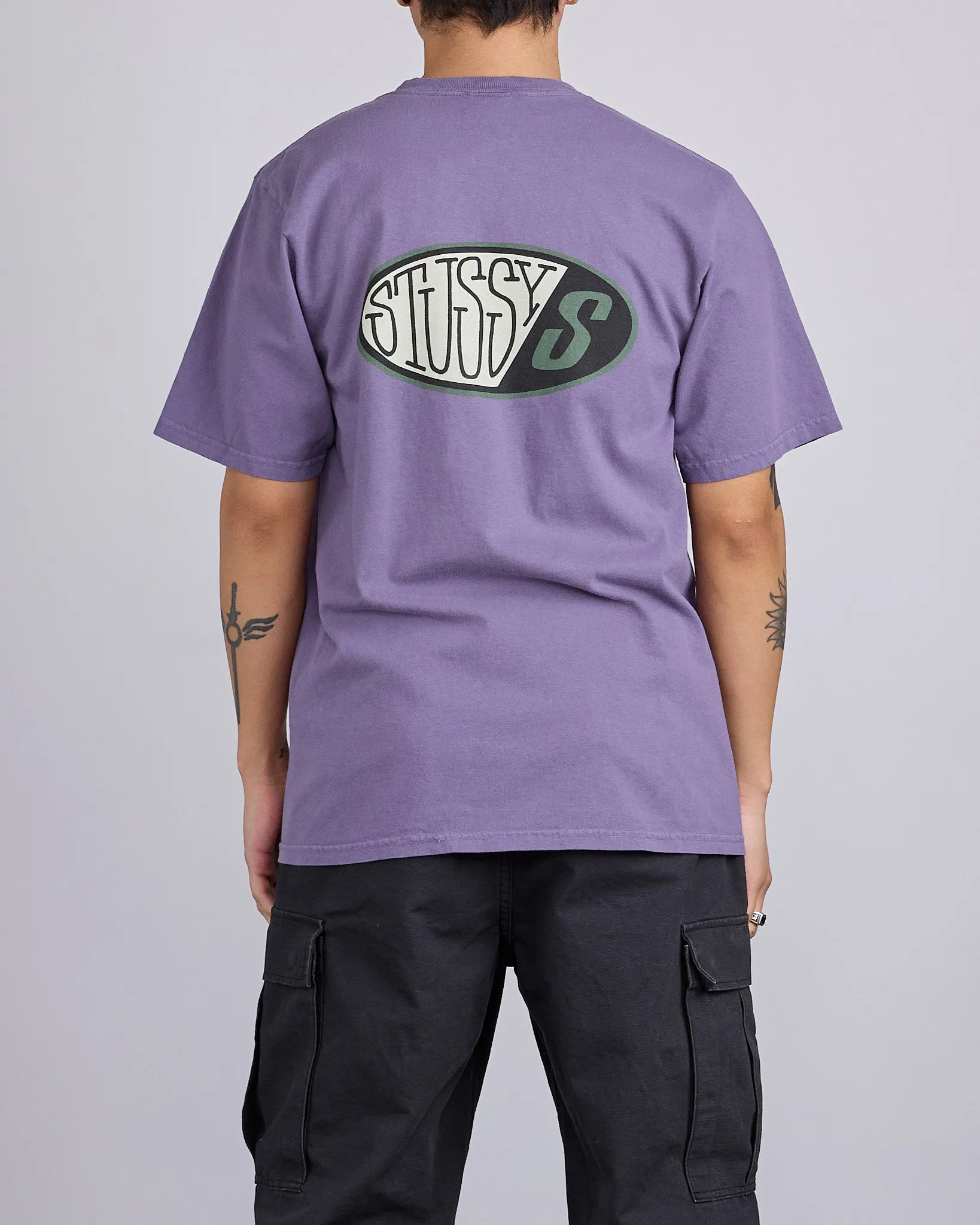 Stussy Pitstop Pigment Dyed T-Shirt Grape