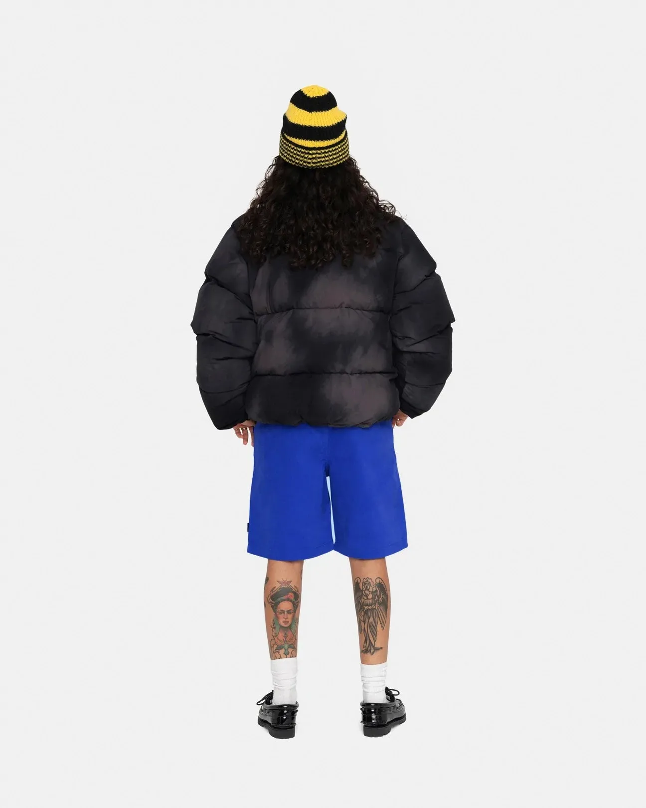 Stussy Recycled Nylon Down Puffer Jacket // Vintage Black