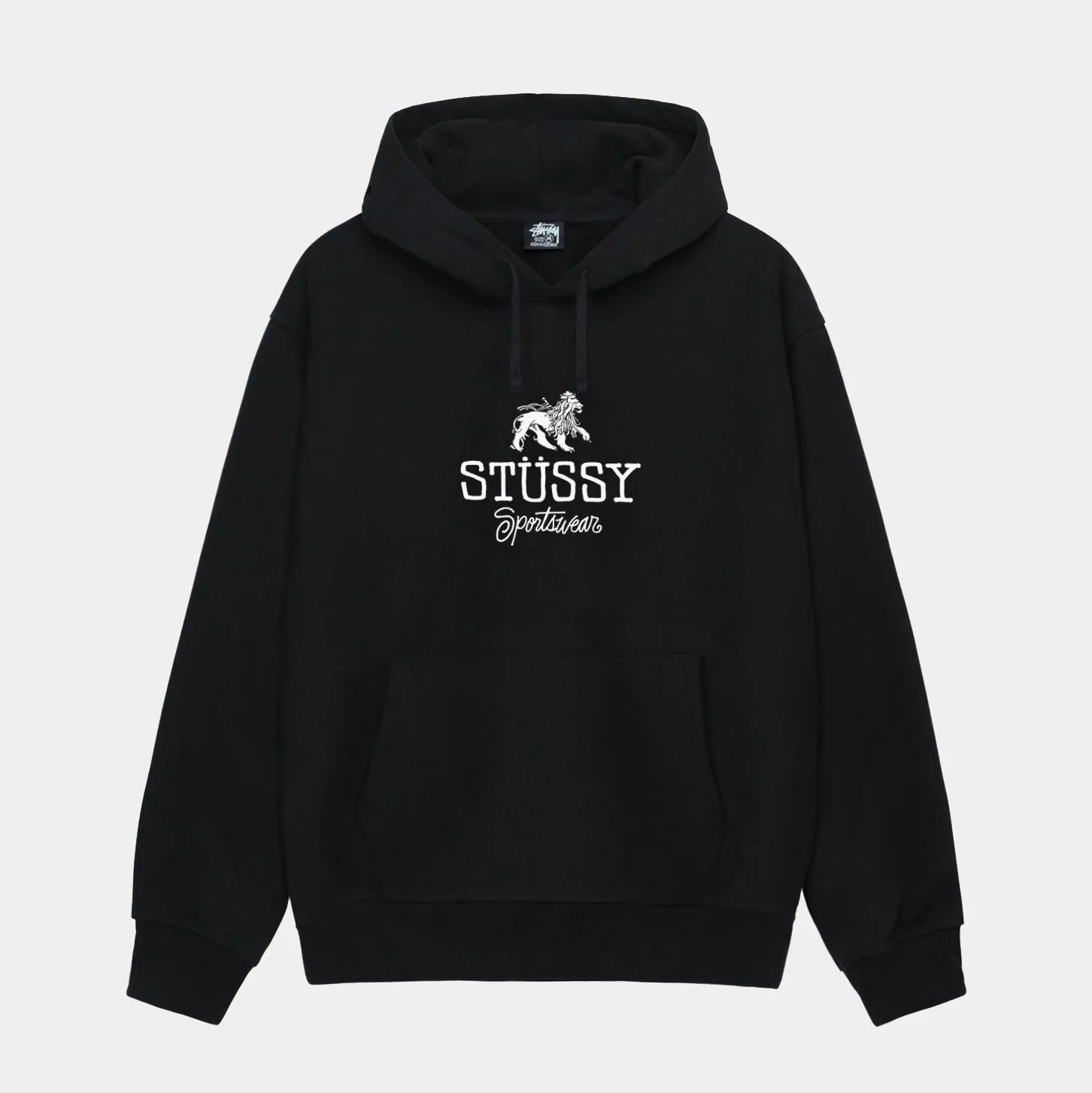STUSSY SPORTSWEAR HOODIE - BLACK