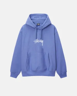 STUSSY STOCK LOGO APPLIQUE HOODIE