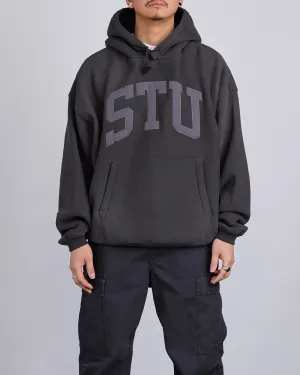 Stussy STU Applique Hooded Sweatshirt Black