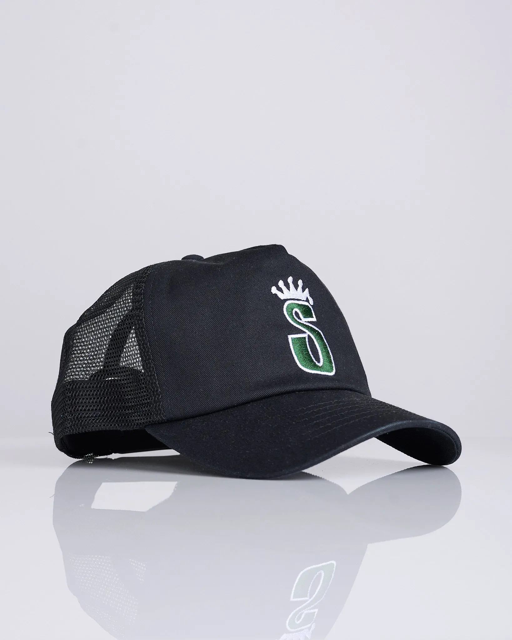 Stussy Trucker S Crown Cap Shadow Black