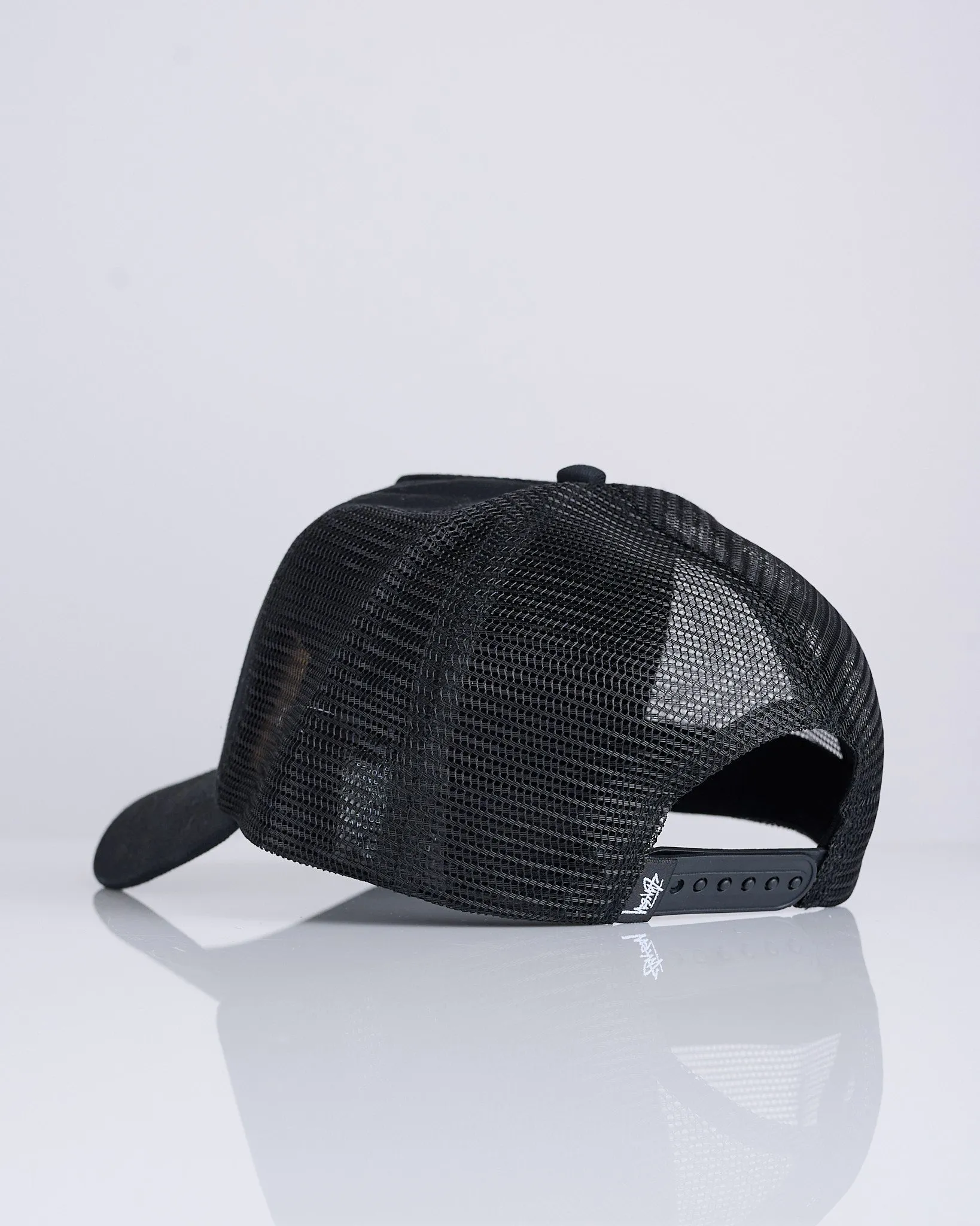 Stussy Trucker S Crown Cap Shadow Black