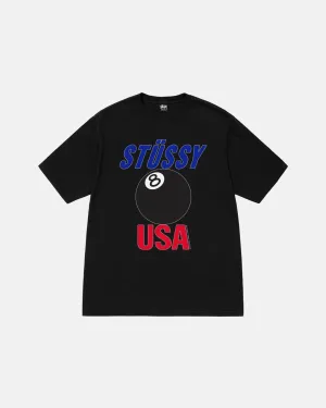 Stussy USA Tee Pigment Dyed - Black