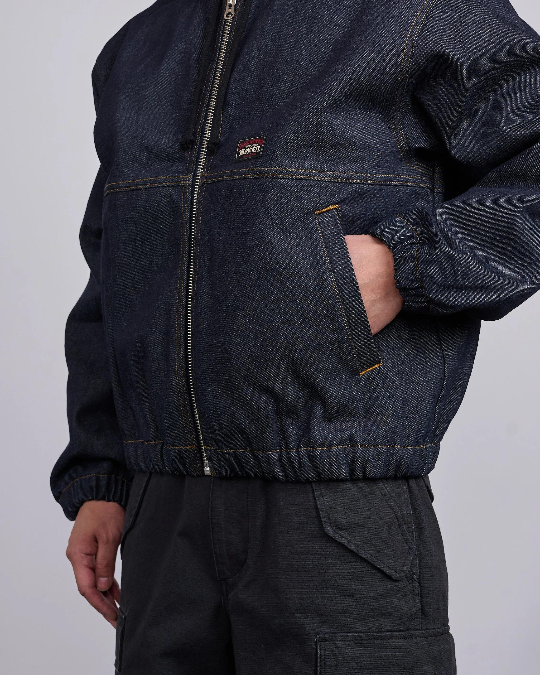Stussy Work Jacket Denim Raw Indigo
