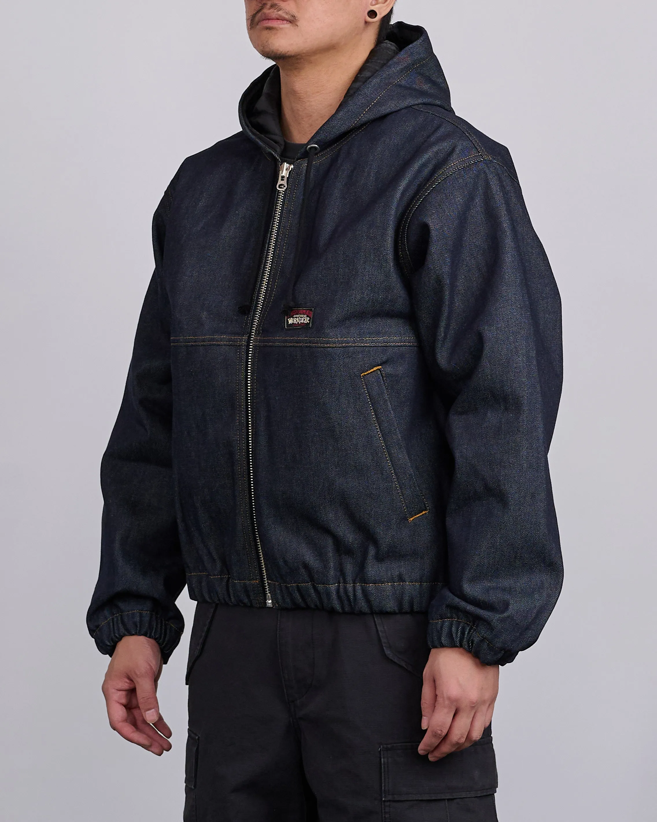 Stussy Work Jacket Denim Raw Indigo