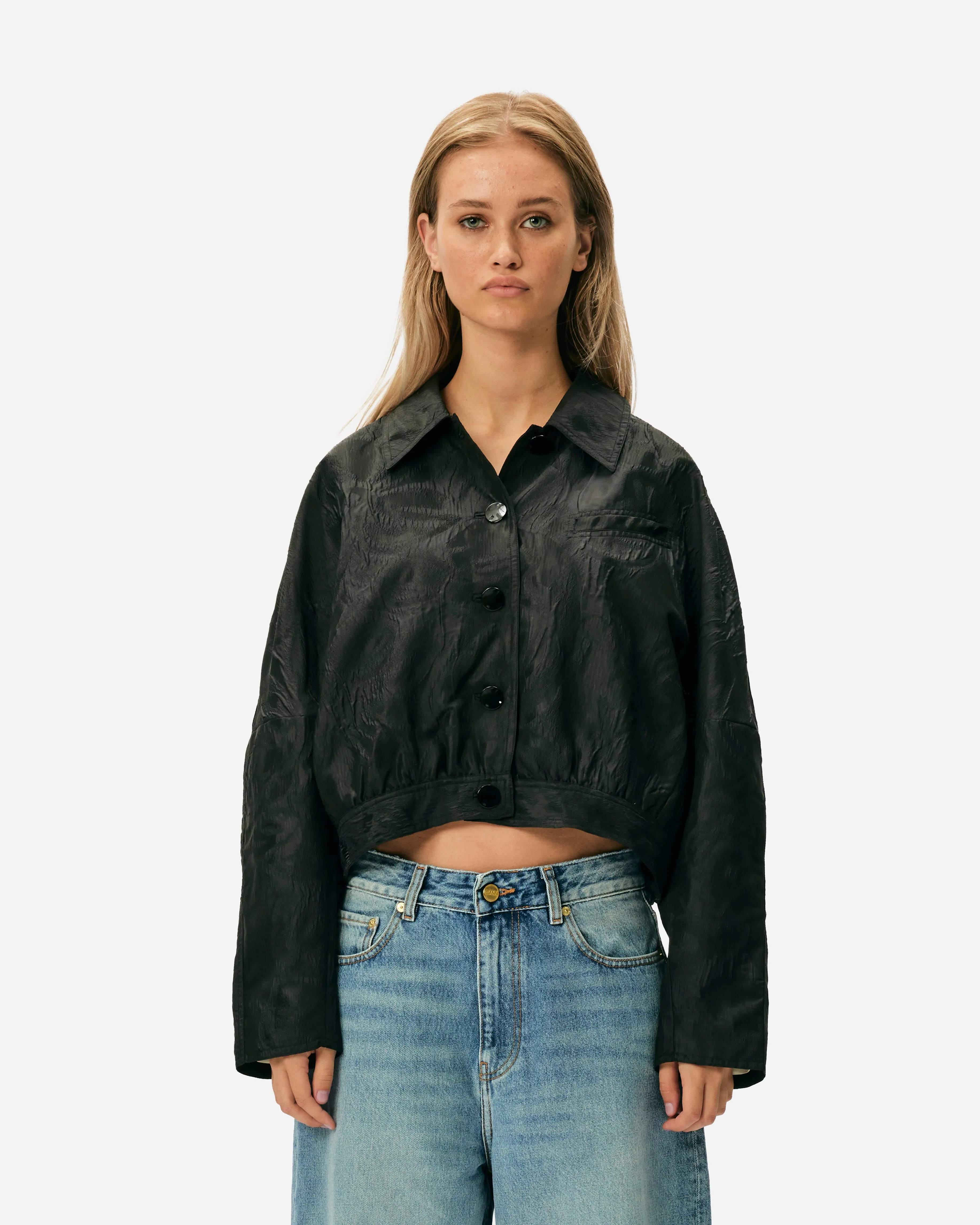 Textured Cloqu Short Jacket