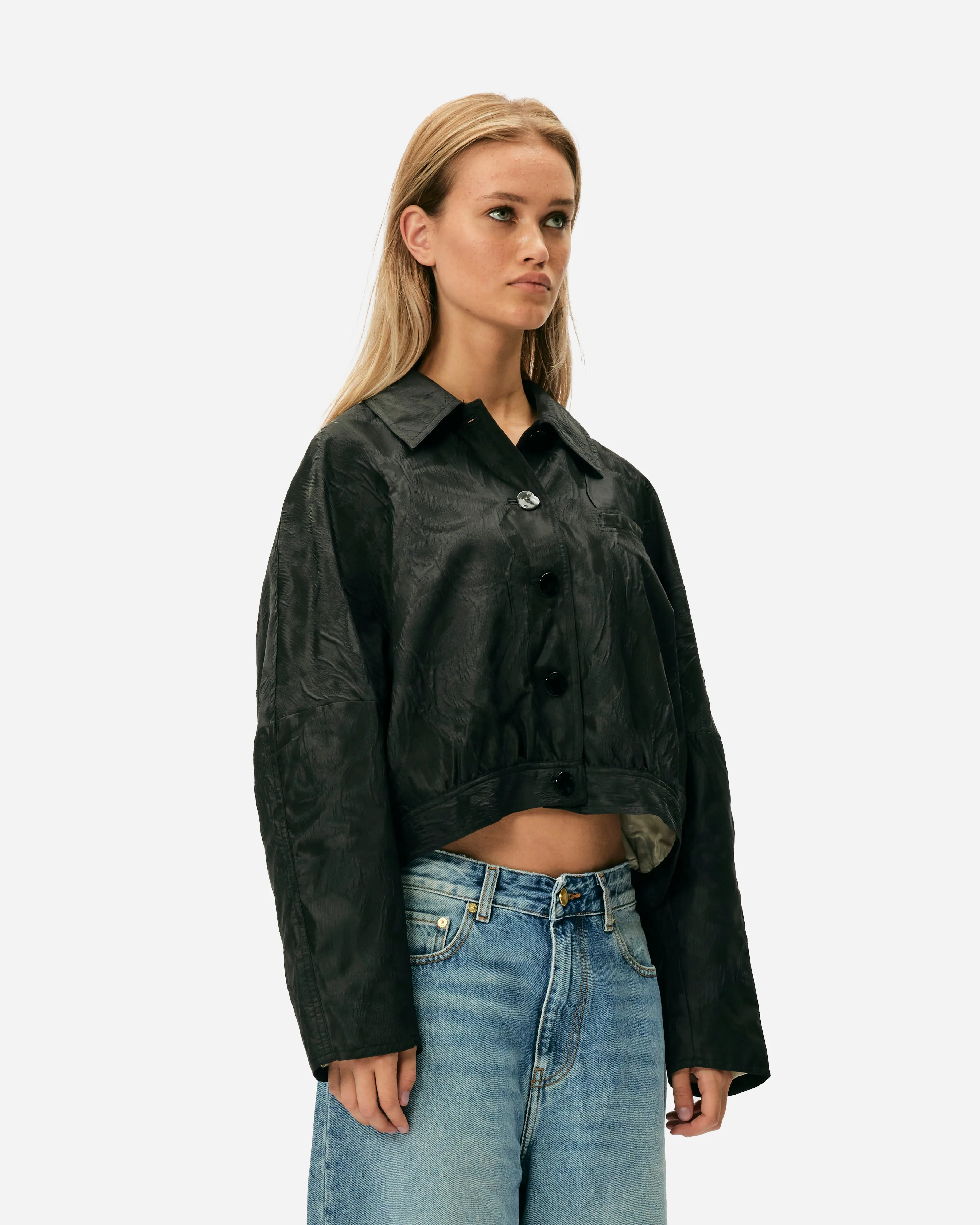 Textured Cloqu Short Jacket
