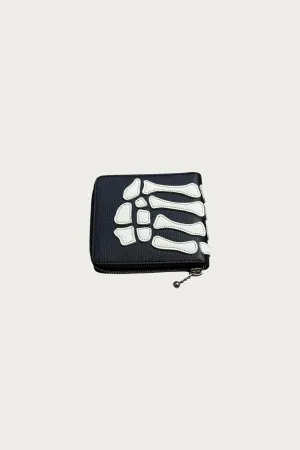 THUMB-UP BONE BAND ZIP Wallet - Black